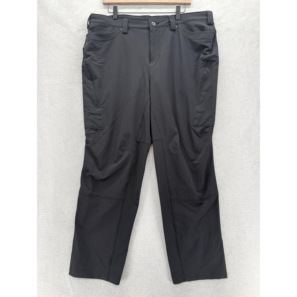 Duluth Flexpedition Cargo Pants Womens 16Wx29 Black 4 Way Stretch Drench Armor